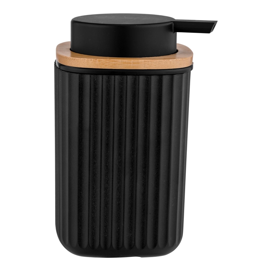 WENKO 25298100 - Seifenspender ROTELLO 8,9 x 12,7 cm schwarz/braun