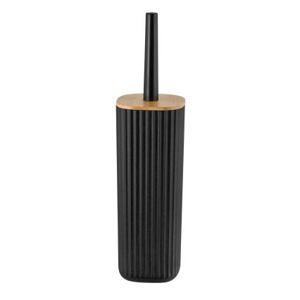WENKO 25304100 - WC-Set ROTELLO 10x36 cm schwarz/braun