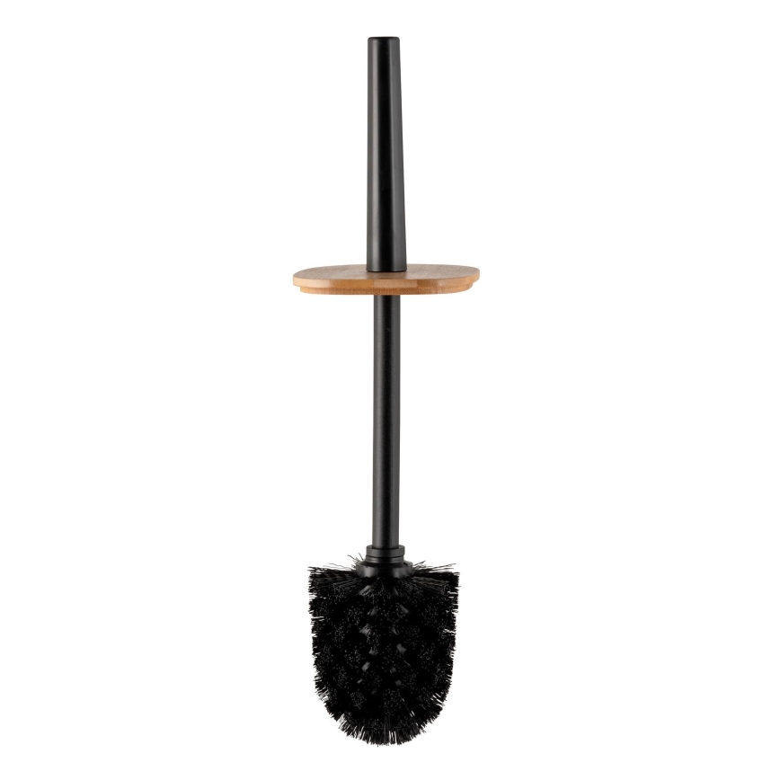 WENKO 25304100 - WC-Set ROTELLO 10x36 cm schwarz/braun