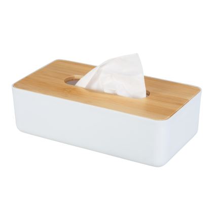 WENKO 25318100 - Kosmetikbox ROTELLO 24x12,7 cm weiß/braun