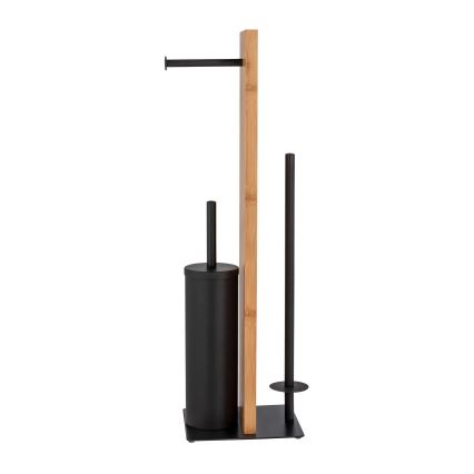 WENKO 25376100 - WC-Set LESINA 18x69 cm braun/schwarz