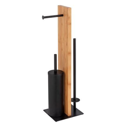 WENKO 25376100 - WC-Set LESINA 18x69 cm braun/schwarz