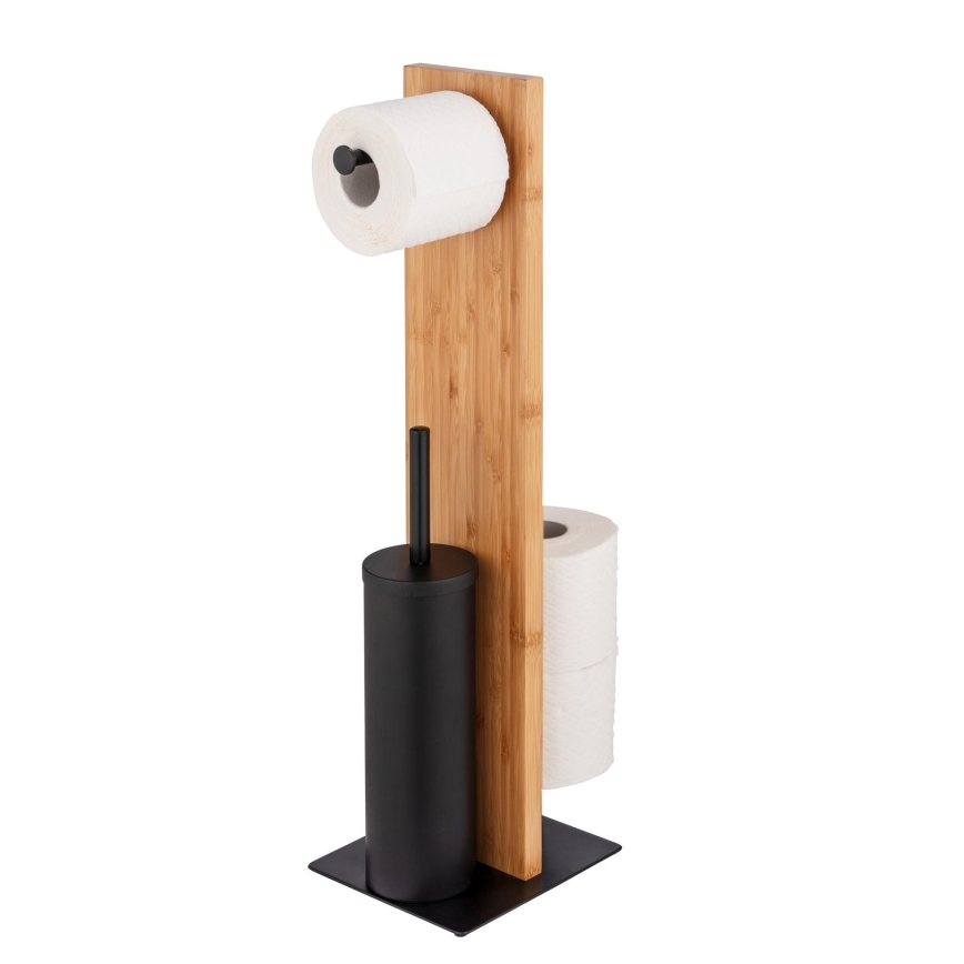 WENKO 25376100 - WC-Set LESINA 18x69 cm braun/schwarz