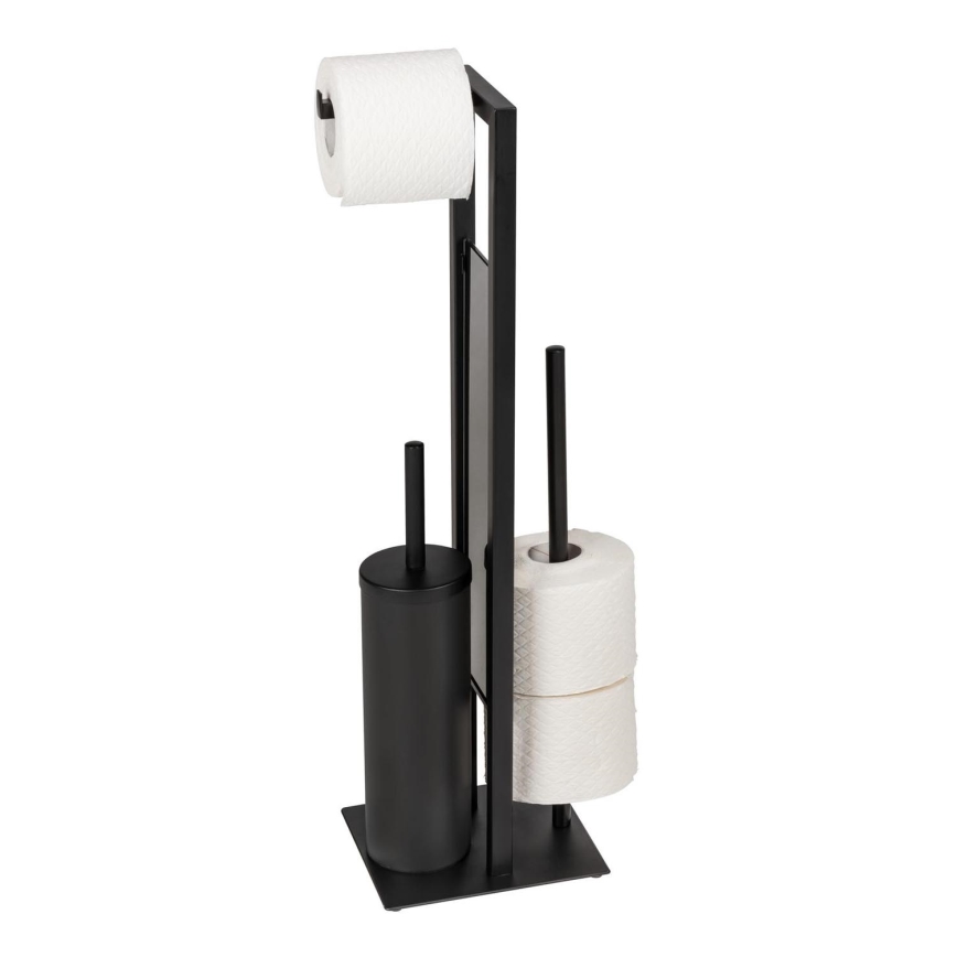 WENKO 25400100 - WC-Bürste RIVALTA 18x70 cm schwarz