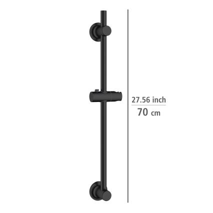 WENKO 25463100 - Duschstange LIBERTÀ 70 cm schwarz