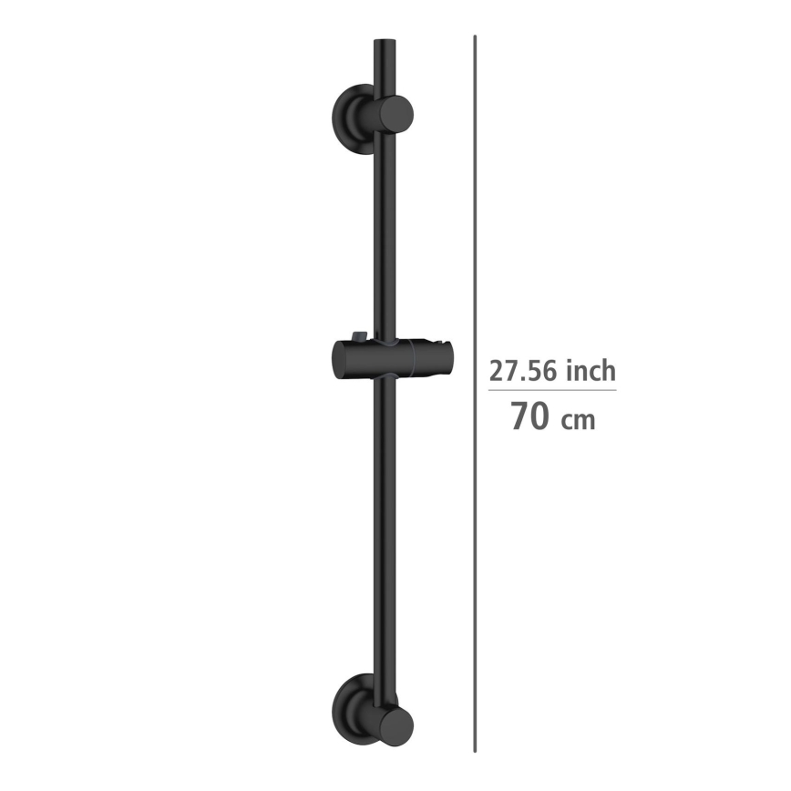 WENKO 25463100 - Duschstange LIBERTÀ 70 cm schwarz