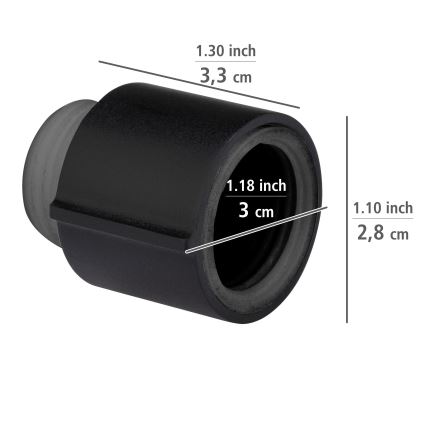 WENKO 25481100 – WATERSAVING SYSTEM Durchflussregler 12,7 mm, schwarz