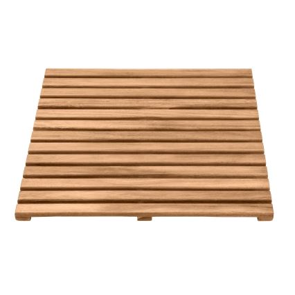 WENKO 25522100 - Fußmatte ACACIA 55x55 cm braun