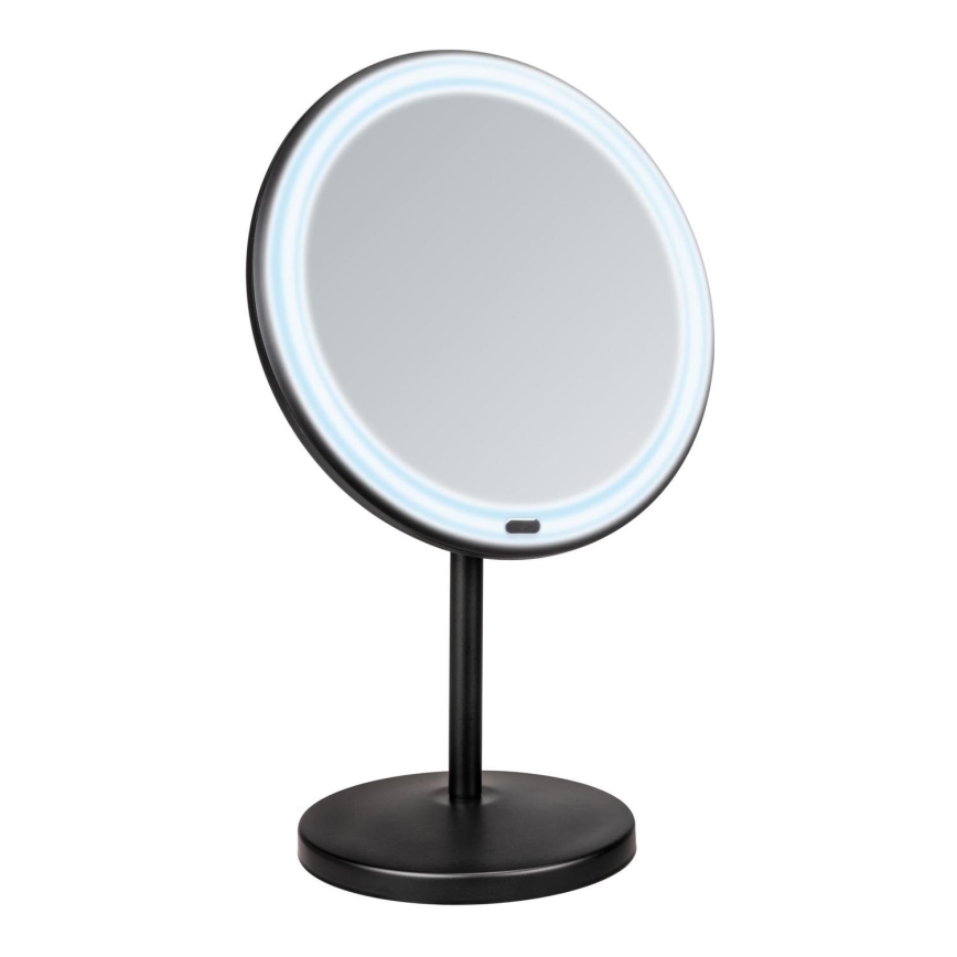 WENKO 25523100 - Spiegel ONNO 20x34 cm schwarz