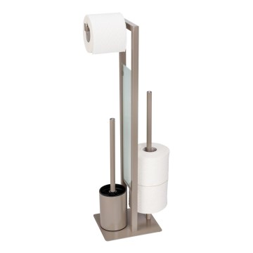 WENKO 25553100 - WC-Bürste RIVALTA 18x70 cm beige/schwarz