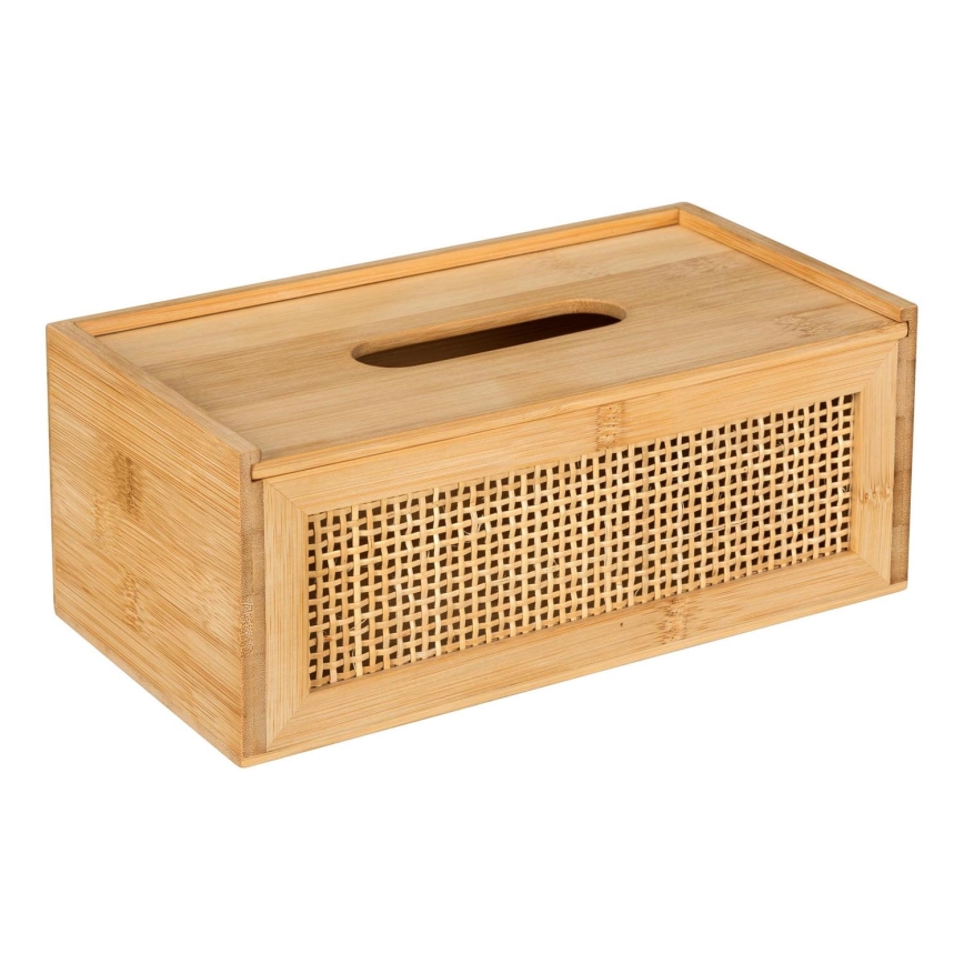 WENKO 25607100 - Taschentuchbox ALLEGRE 25x13 cm braun