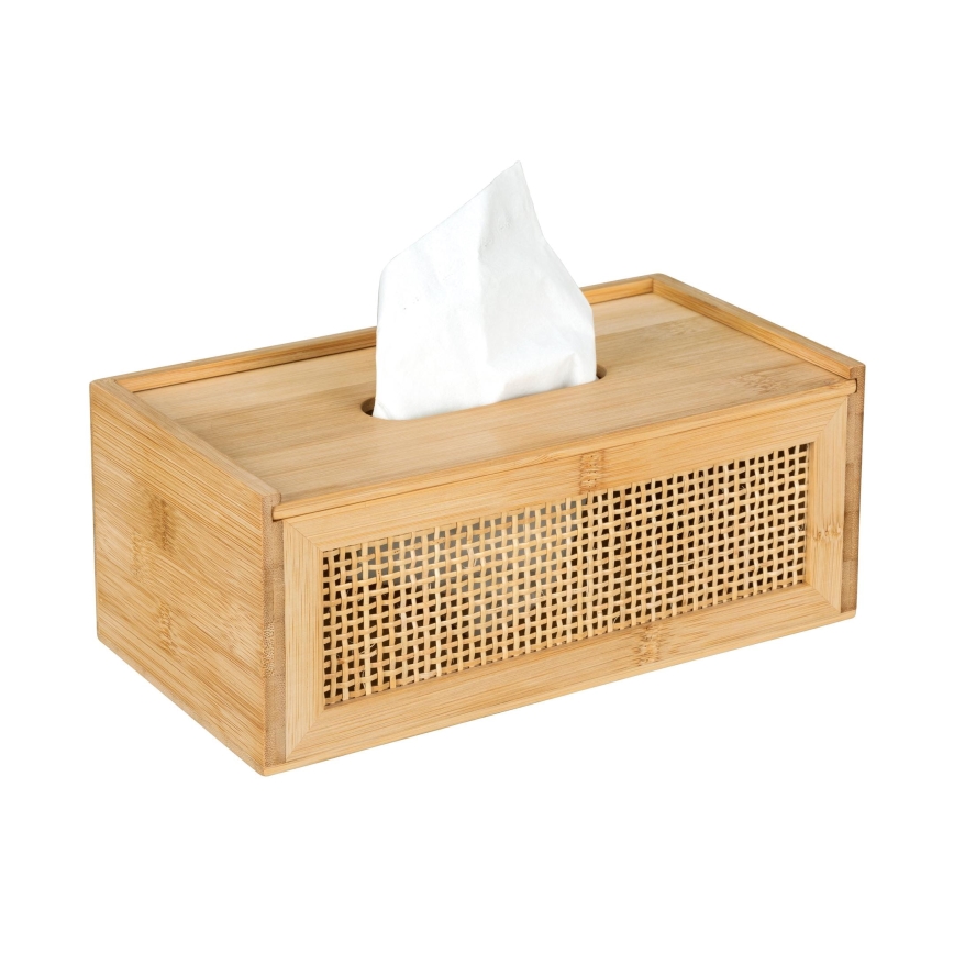 WENKO 25607100 - Taschentuchbox ALLEGRE 25x13 cm braun