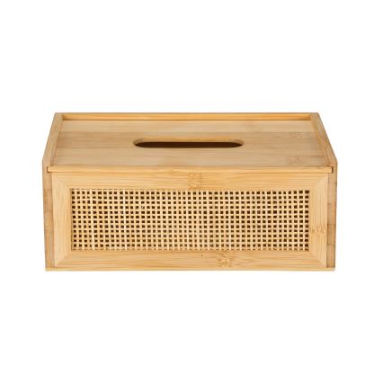 WENKO 25607100 - Taschentuchbox ALLEGRE 25x13 cm braun