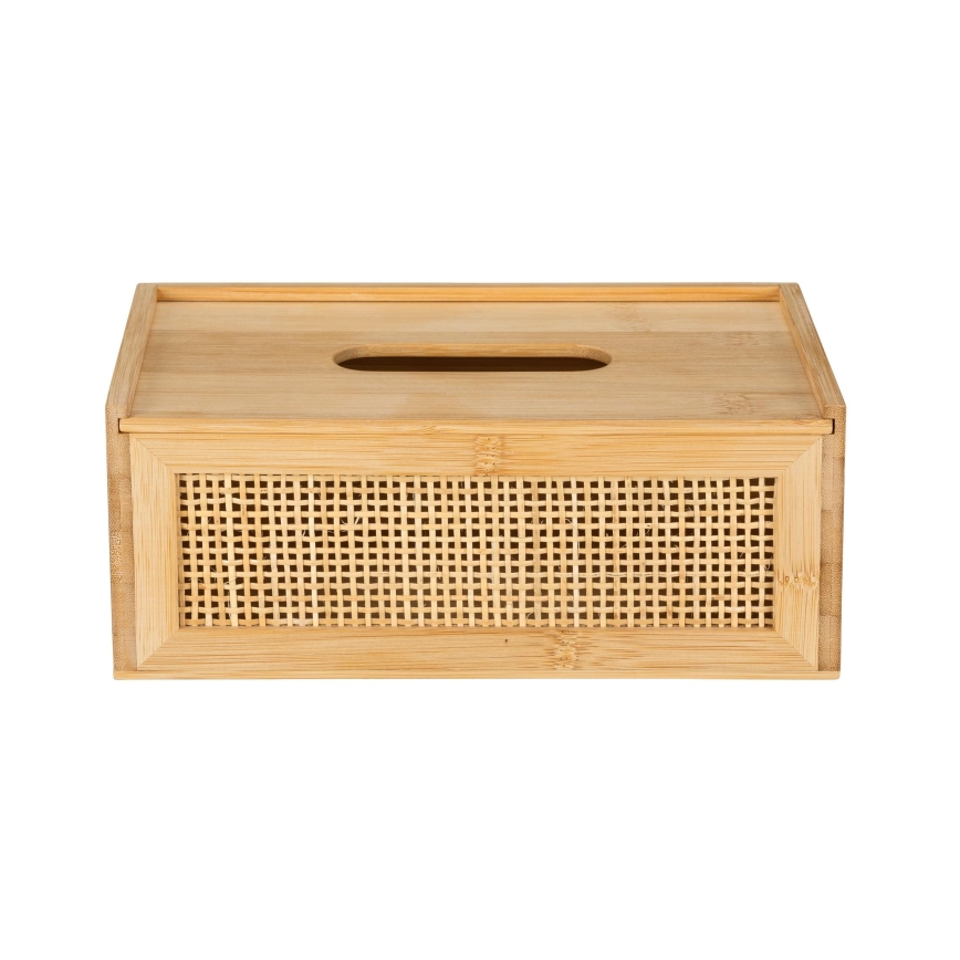 WENKO 25607100 - Taschentuchbox ALLEGRE 25x13 cm braun