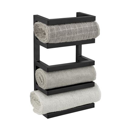 WENKO 25780100 - Handtuchständer FONDIRO 24x42 cm schwarz