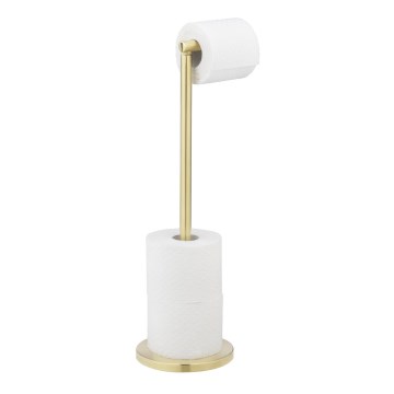 WENKO 25791100 - Toilettenpapierhalter 21x55 cm gold/silber