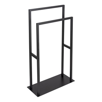 WENKO 26056100 - Handtuchständer RIVALTA 46x80 cm Edelstahl/Schwarz