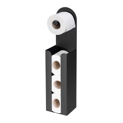 WENKO 26059100 - AGIRA Rollenhalter 12 x 54 cm schwarz