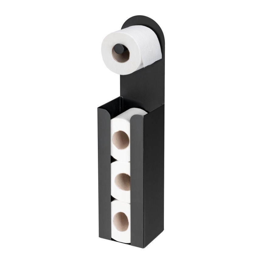 WENKO 26059100 - AGIRA Rollenhalter 12 x 54 cm schwarz