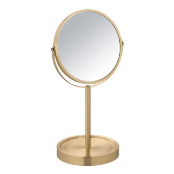 WENKO 26061100 - Spiegel ALATA 18,5x35 cm goldfarben