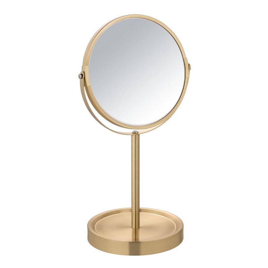 WENKO 26061100 - Spiegel ALATA 18,5x35 cm goldfarben