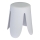 WENKO 26086100 - Hocker COMISO 44,5 x 46 cm, weiß