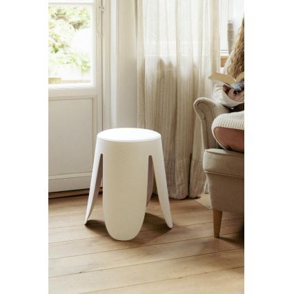 WENKO 26086100 - Hocker COMISO 44,5 x 46 cm, weiß