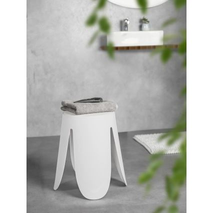 WENKO 26086100 - Hocker COMISO 44,5 x 46 cm, weiß