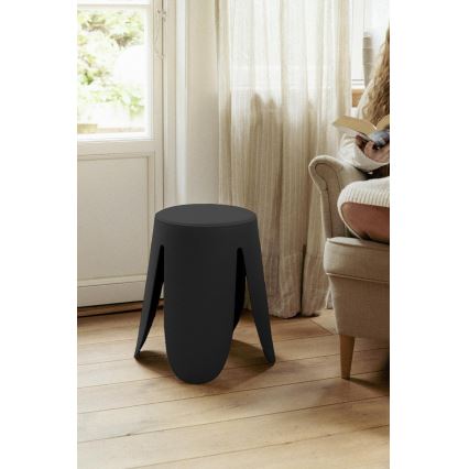 WENKO 26087100 - Hocker COMISO 44,5 x 46 cm, schwarz