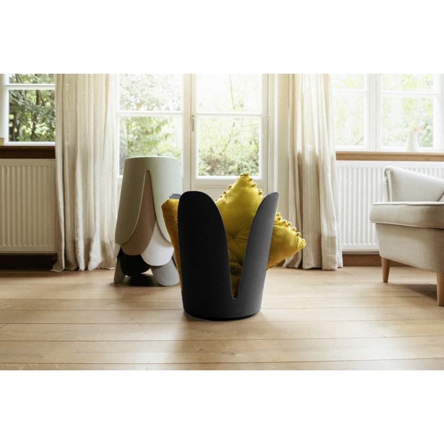 WENKO 26087100 - Hocker COMISO 44,5 x 46 cm, schwarz