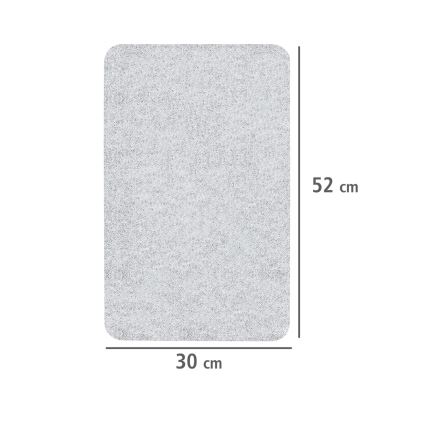WENKO 2712663100 - Abdeckplatte 30x52 cm transparent/grau