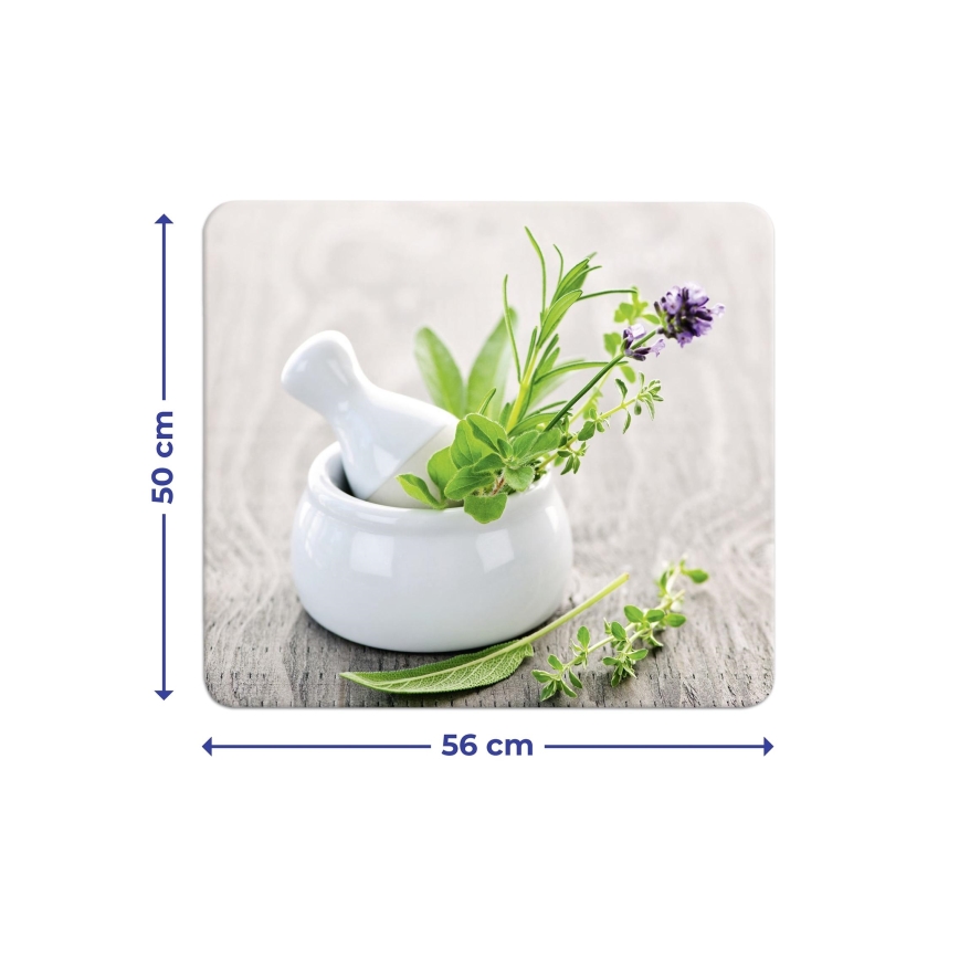 WENKO 2712940500 - Abdeckplatte für Lebensmittel, 56x50 cm, mehrfarbig/transparent