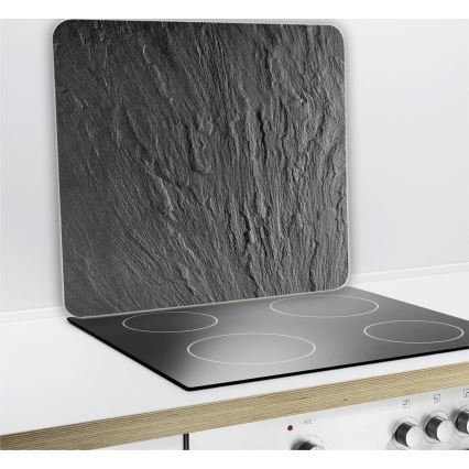 WENKO 2712984500 - Abdeckplatte NEUTRAL 56 x 50 cm, schwarz/transparent