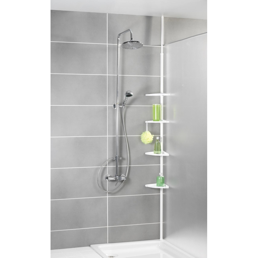 WENKO 3201010100 - Eckelement COMPACT 26x195 cm weiß