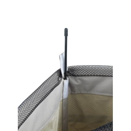 WENKO 3450117100 - Wäschekorb CORNO 18,5x60 cm beige/schwarz