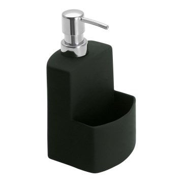 WENKO 3620117800 - Seifenspender FESTIVAL 10x18 cm schwarz