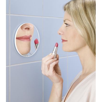 WENKO 3660010100 - Kosmetikspiegel 12x12 cm glänzender Chrom