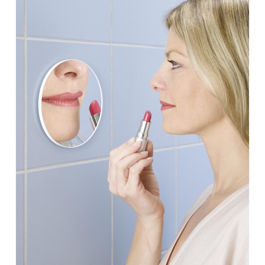 WENKO 3660010100 - Kosmetikspiegel 12x12 cm glänzender Chrom