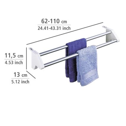 WENKO 3702100 - Wäschetrockner 13x11,5 cm silber/weiß