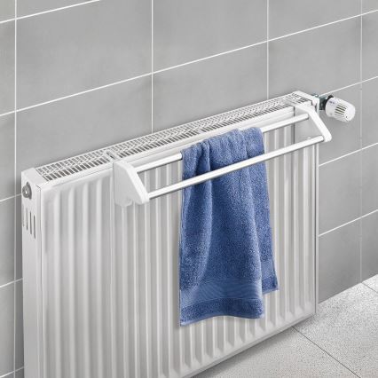 WENKO 3703100 - Wäschetrockner TWIN 60x13 cm silber/weiß