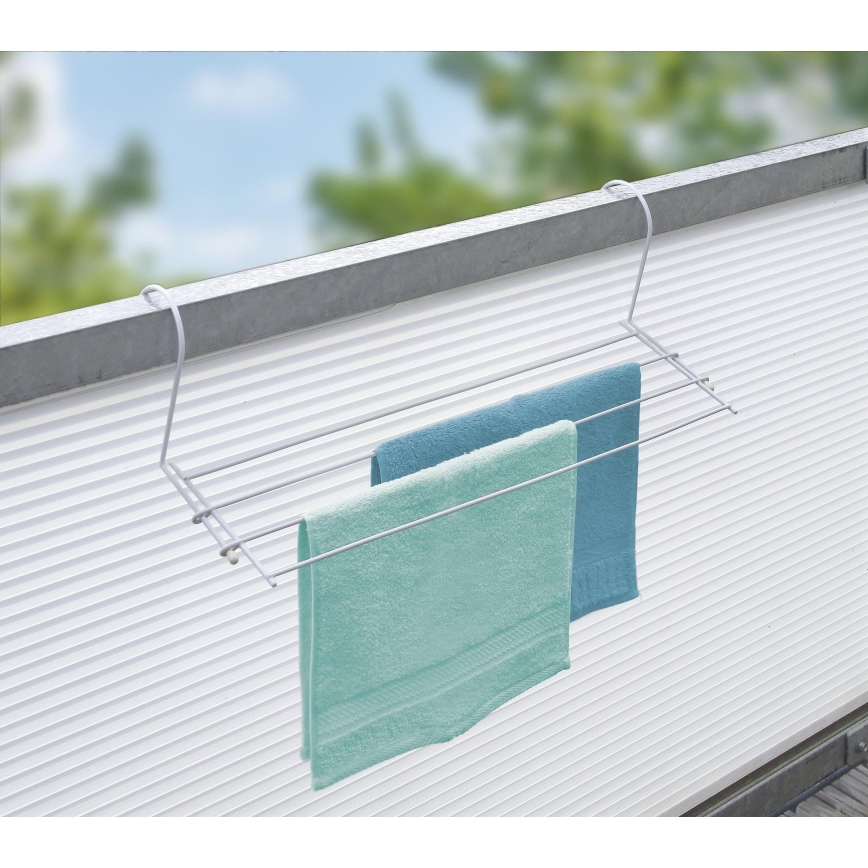 WENKO 3780010100 - Wäscheständer 58x16 cm, weiß