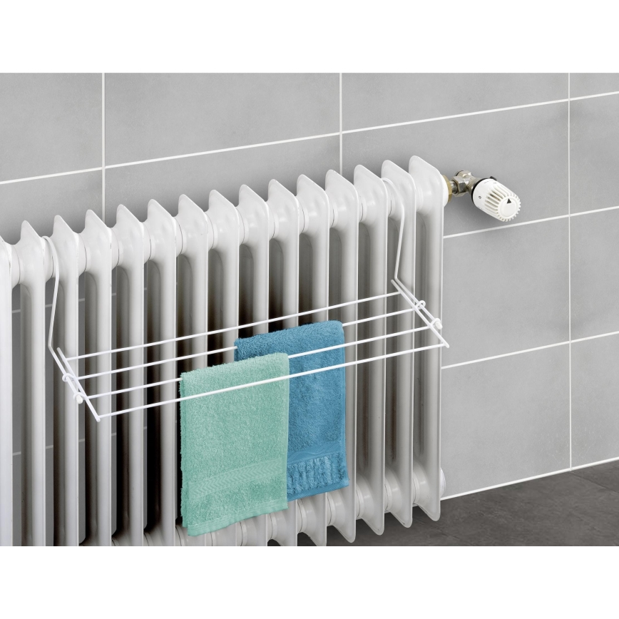 WENKO 3780010100 - Wäscheständer 58x16 cm, weiß