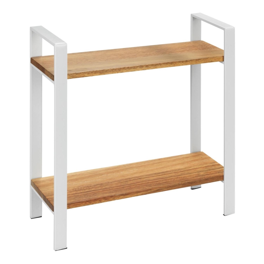 WENKO 53024100 - Regal LOUISA 32x33 cm weiß/braun