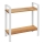 WENKO 53024100 - Regal LOUISA 32x33 cm weiß/braun