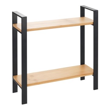 WENKO 53029100 - Regal LOU 32x33 cm schwarz/braun