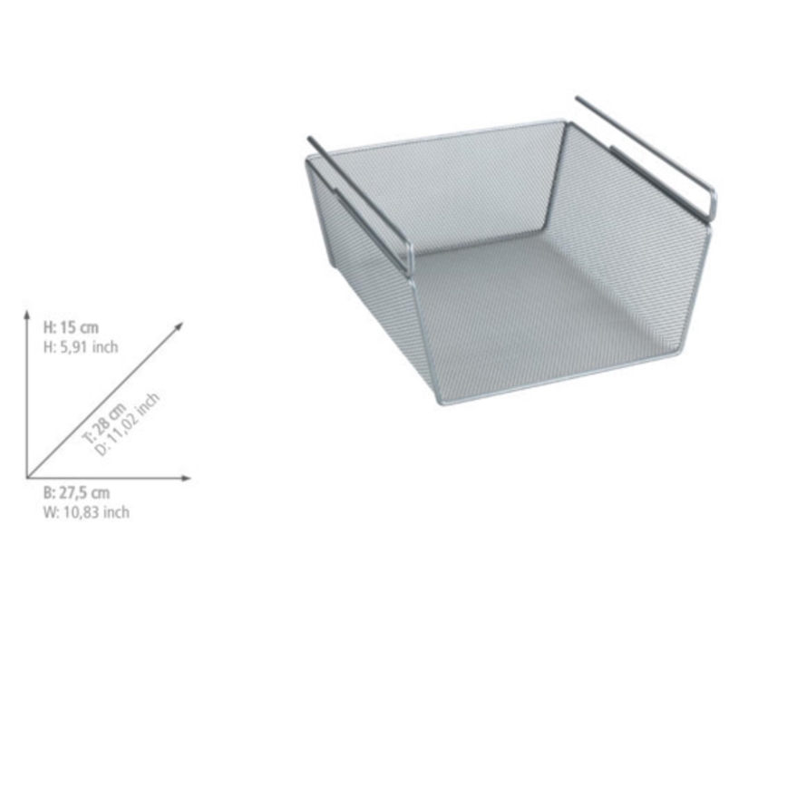 WENKO 53142100 - Korb 27,5x28 cm silber