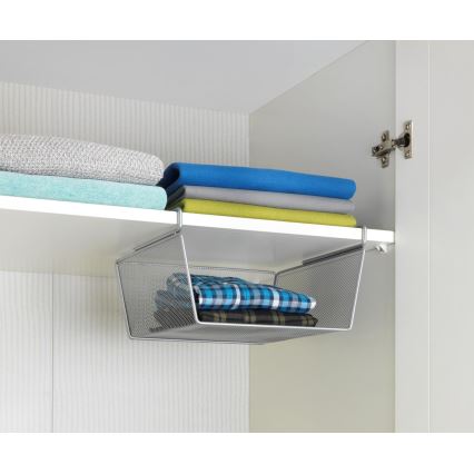 WENKO 53142100 - Korb 27,5x28 cm silber