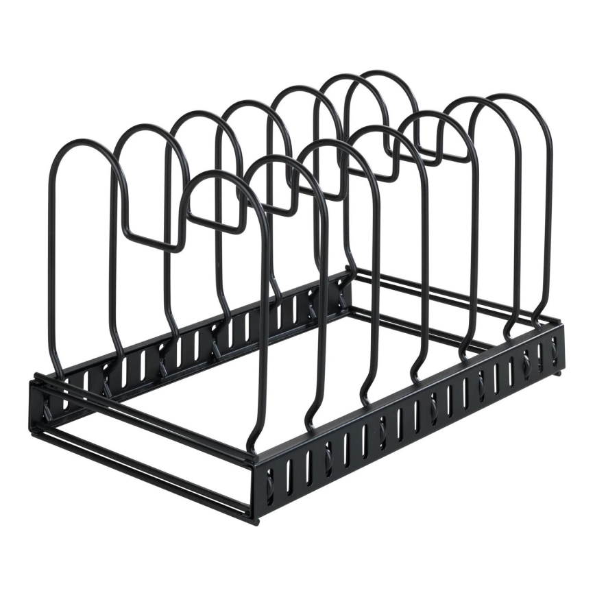 WENKO 53149100 - Pfannen- und Deckelhalter 18x18 cm schwarz