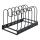 WENKO 53149100 - Pfannen- und Deckelhalter 18x18 cm schwarz