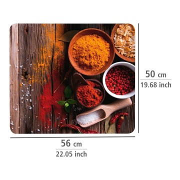 WENKO 53870100 - Mehrfarbige Platte 56x50 cm